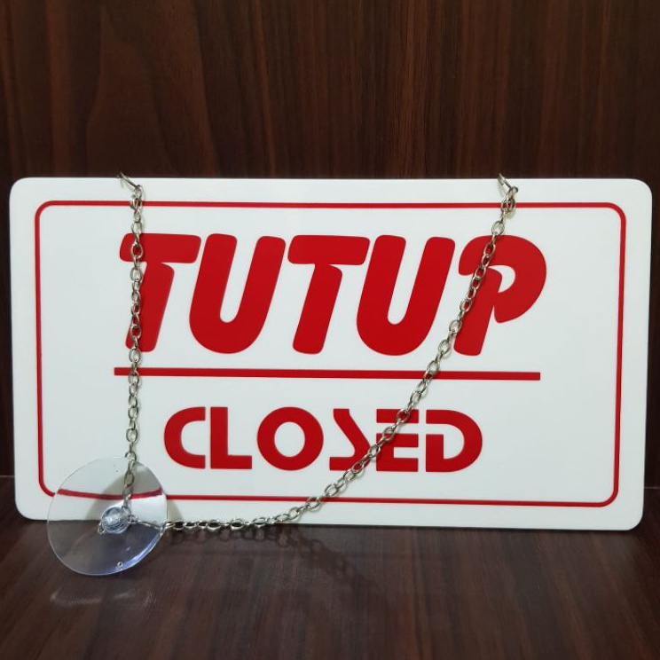 

Akrilik sign BUKATUTUP 22 x 125cm