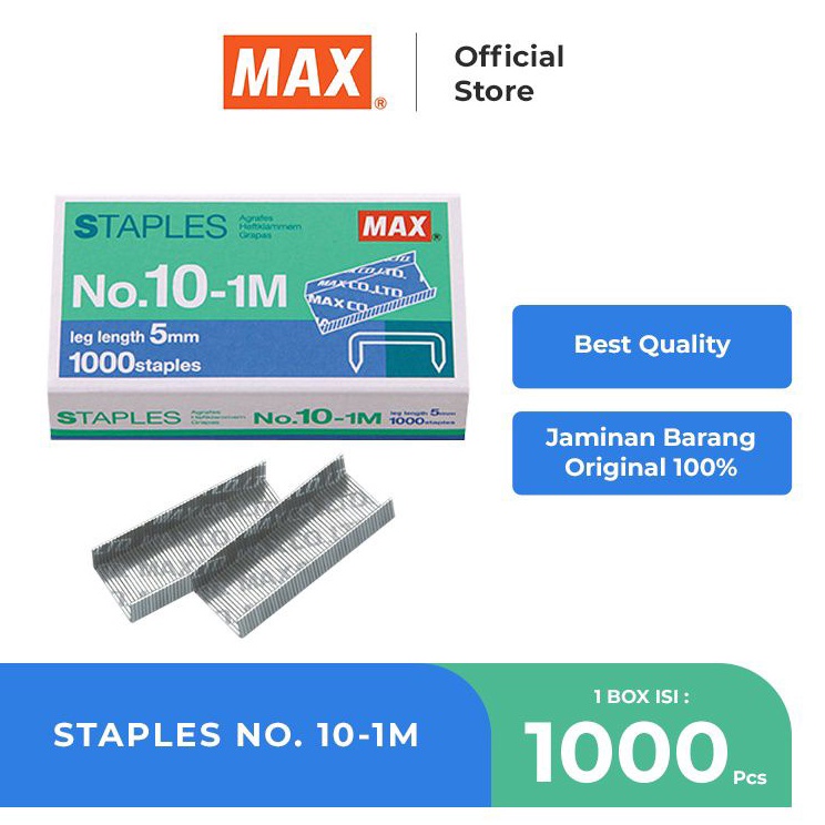 

Murah Isi Staples Max No11M 1pak2kotak
