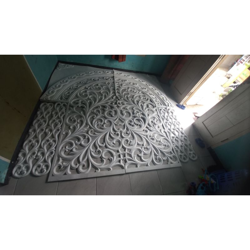 Ukiran Pelaminan / Backdrop Pelaminan / Ukiran Spons Karet / Dekorasi Pelaminan