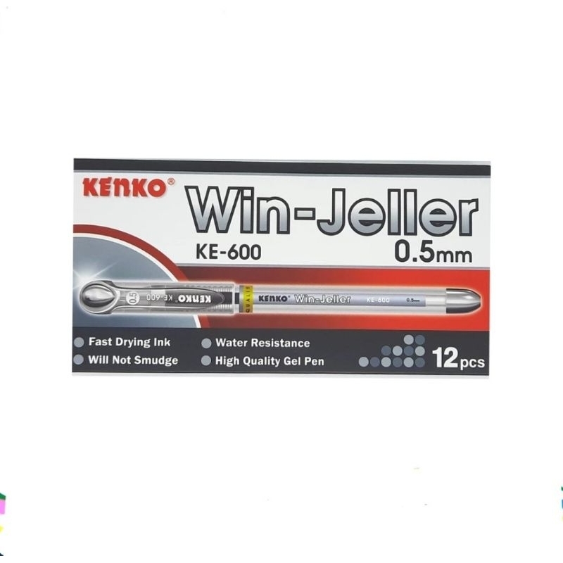 

PEN GEL KENKO WIN JELLER 0.5 KE-600 ( HITAM )