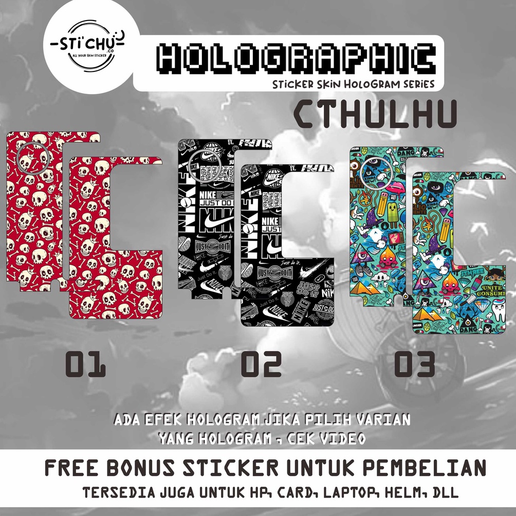 

CUCIGUDANG Garskin Sticker Inner cthulhu Custom hologram