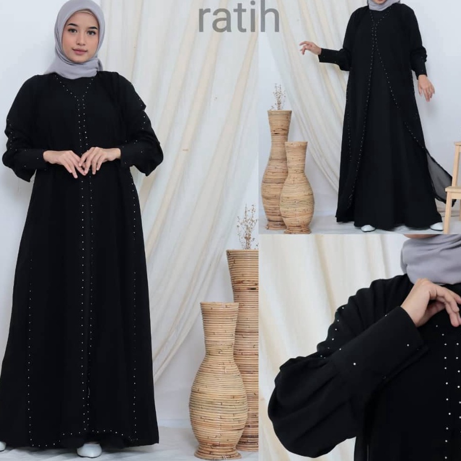 Jangan Sampai Kehabisan Gamis Terbaru Abaya Hitam Jetblack Dubai Ratih Abaya Turkey Dress Muslim Baj