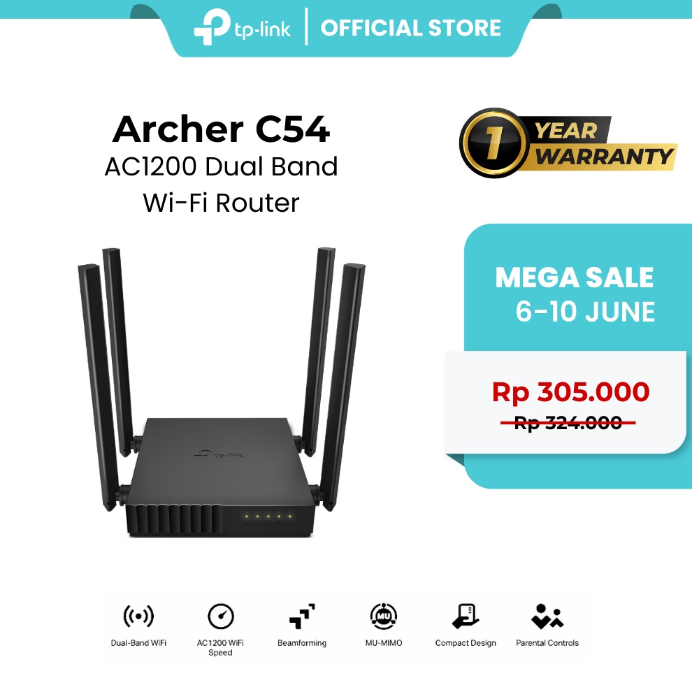 KODE J7R TPLink Archer C54C64 ac12 WiFi 5 Router dual band 5GHz 1 and 1Mbps Gigabit ports wifi Modem