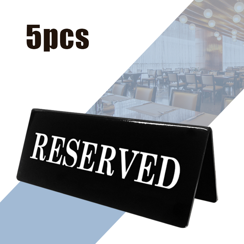 

5pcs Papan Petunjuk Meja Reserved Akrilik / Tanda Reserved / Akrilik Reserved / Papan Meja Reserved