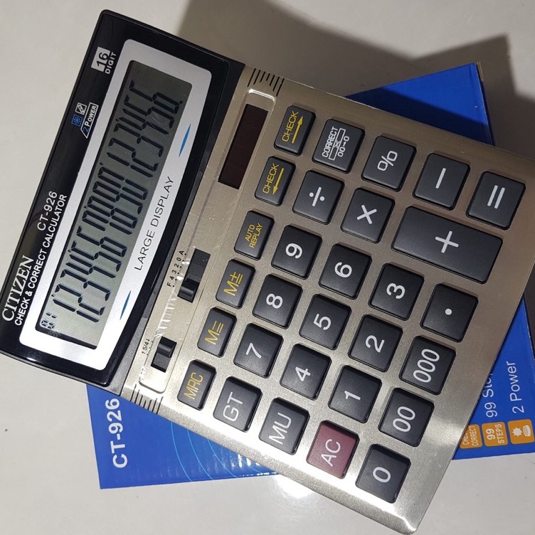 

Promo Kalkulator Citizen BESAR CT 926 16 Digit Kalkulator Dagang Warung Besar Kalkulator MURAH GROSIR