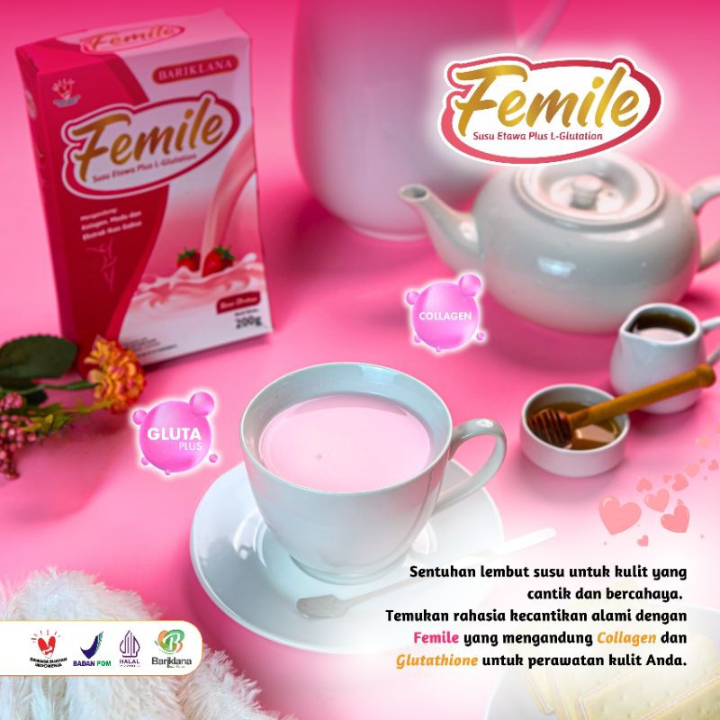 

Femile Susu Kambing Etawa Plus L-Gluthatione 200gr