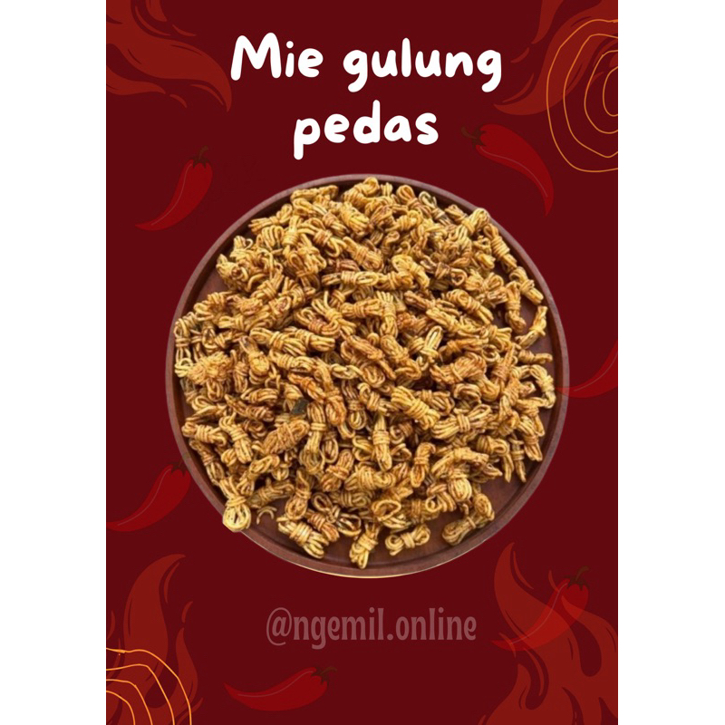 

[READY] Mie gulung pedas daun jeruk 500gr renyah gurih pedas cemilan pedas cemilan murah cemilan ringan