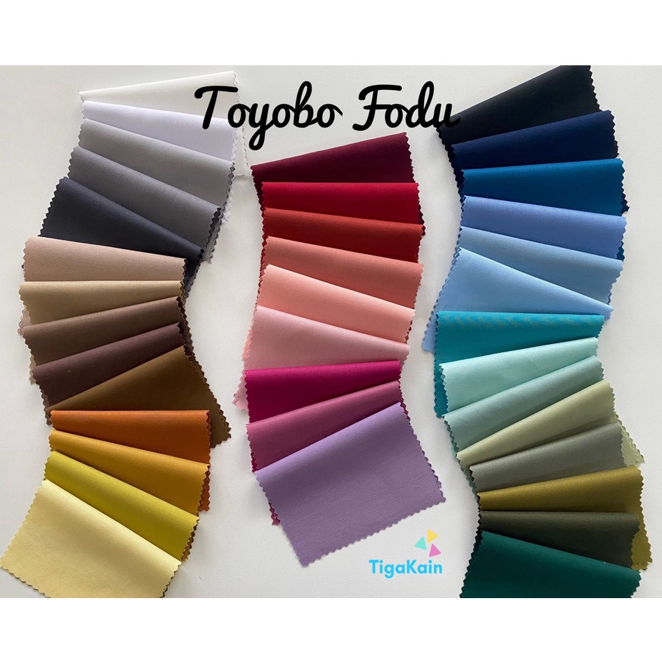 1 Meter Kain Katun Toyobo Fodu Original Import Silky