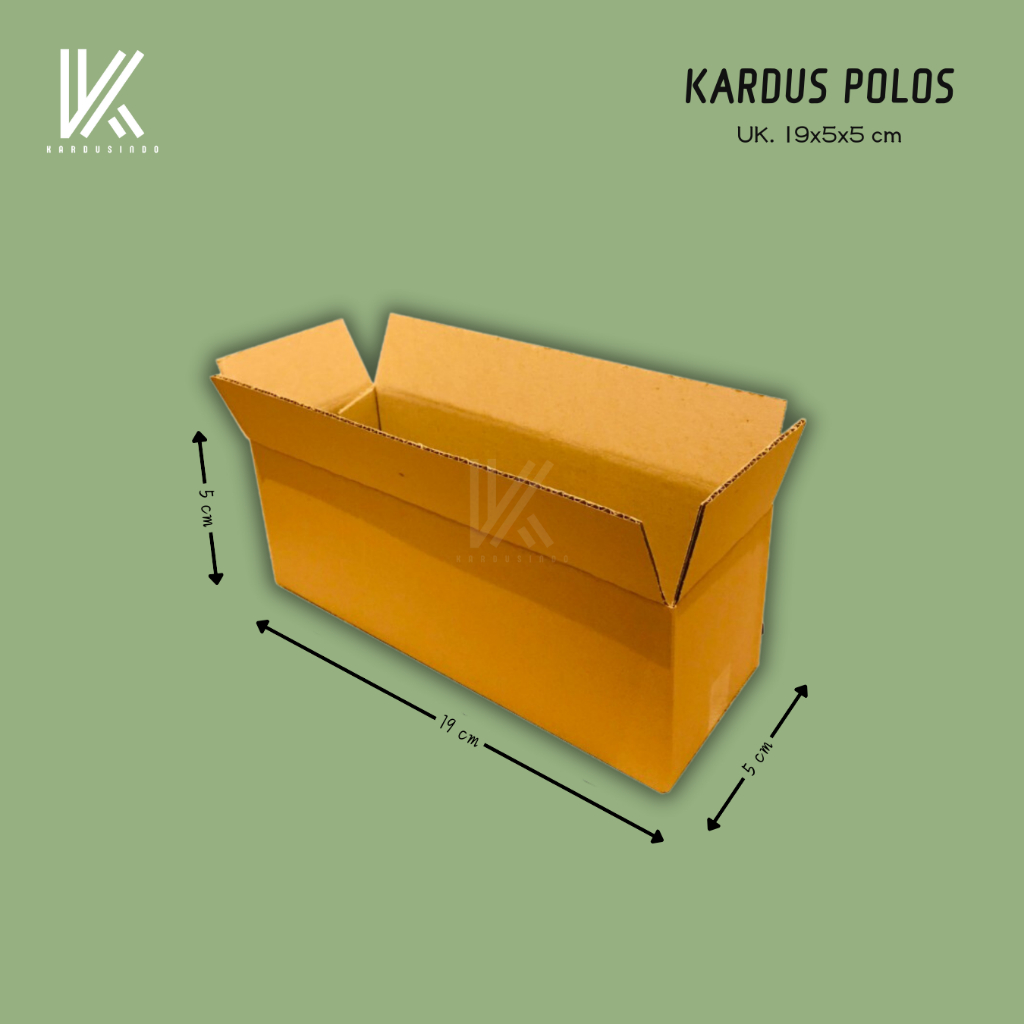 

KARDUS BOX POLOS BARU UK 19x5x5 CM