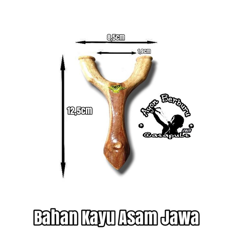 Ketapel OTT dari bahan kayu ASAM.JAWA/Ayon Catapult