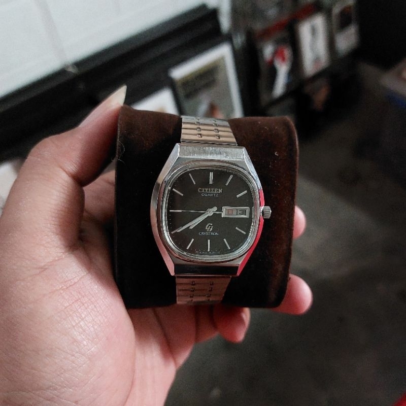 Jam tangan Citizen Crystron vintage