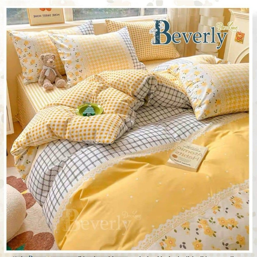 Sprei Katun BEVERLY SUNVILLE | Sprei Home Industri dari Katun CVC Premium | Sprei Uk.90,100,120,160,