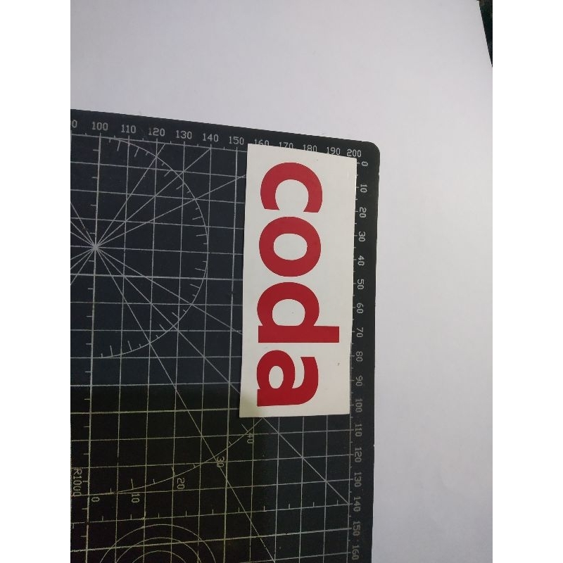 

cutting stiker coda