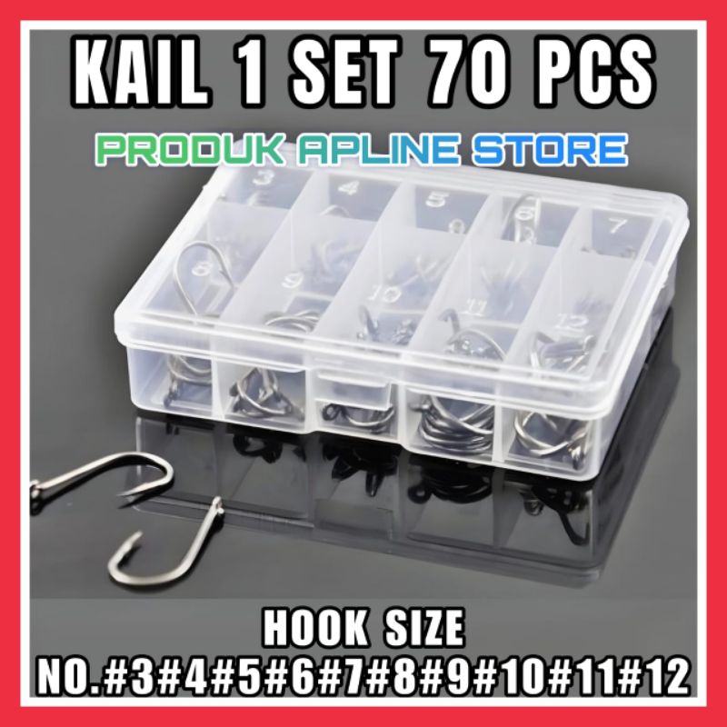 1 SET/BOX KAIL PANCING LONG HANDLED NO 3 - 12 LENGKAP
