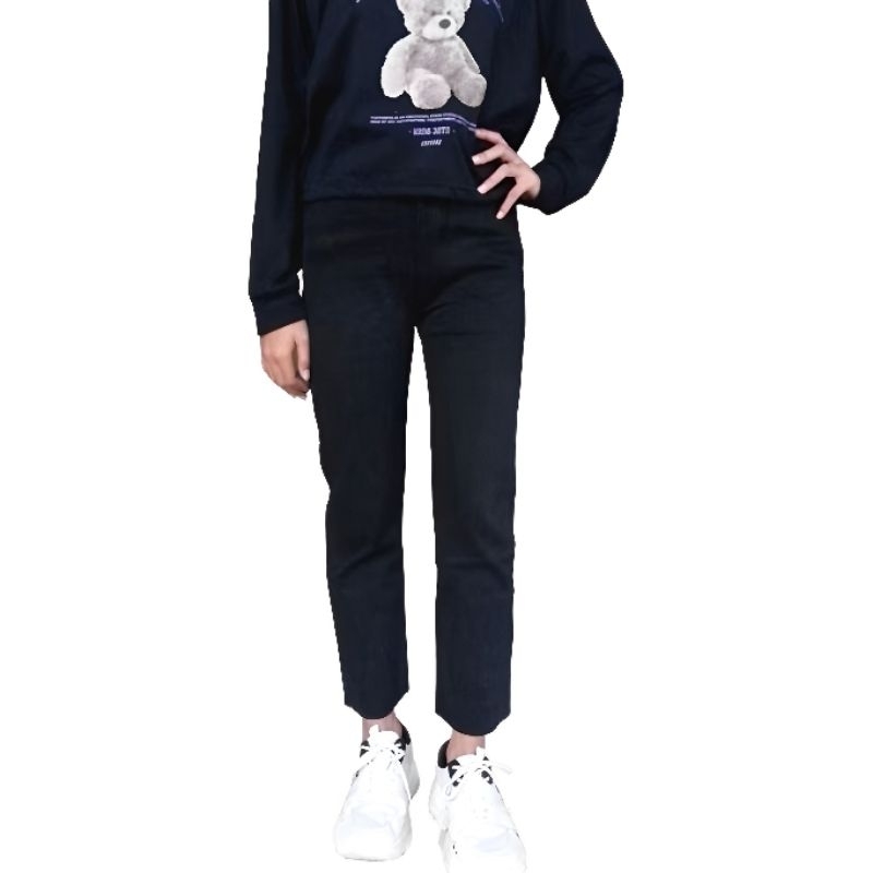 Celana Jeans Panjang Wanita Hitam