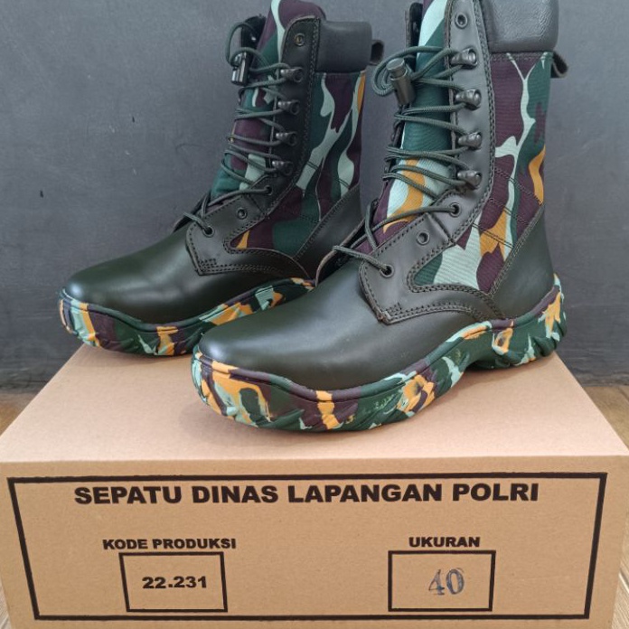 TEBUS MURAH Sepatu PDL Loreng Jatah Brimob
