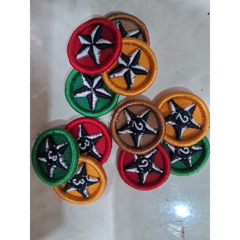 Bordir timbul tahunan pramuka