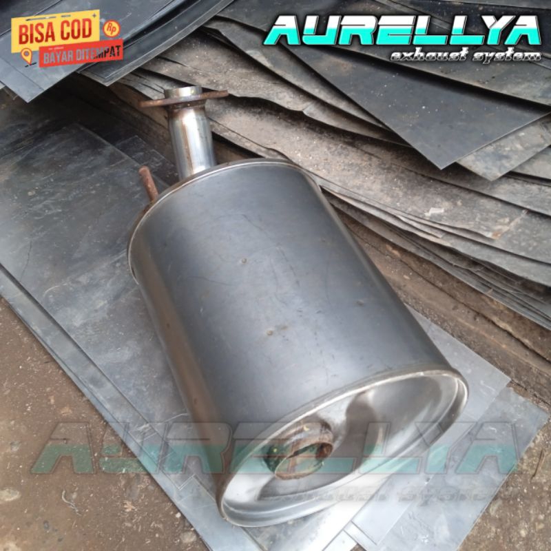 tabung knalpot hiber resonator mobil innova solar diesel original