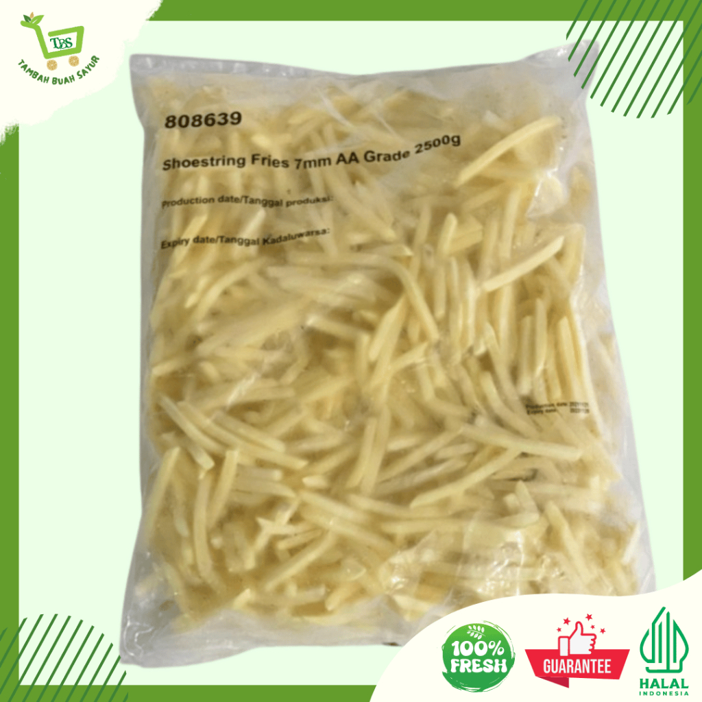 

KENTANG GORENG BEKU POLOS 2,5 KG | Tambah Buah sayur