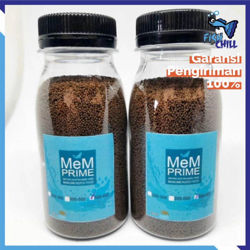 50 || 30 GRAM MEM PRIME 300-500 MICRON || Pelet Guppy Platy Molly Cupang Ikan Kecil Makanan Artemia 