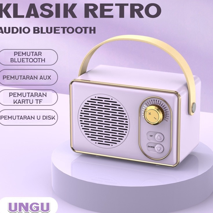 Terdepan Retro Classic Bluetooth audio Speaker Mini Speaker Bluetooth Poble Cute Small karaoke Speak