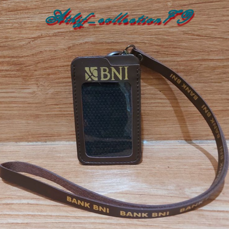 Tempat Id Card BNI Kulit Holder Id Card Kulit BNI Kalung