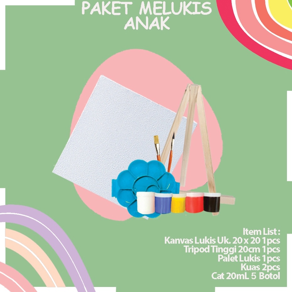 

Paket Melukis Komplit Uk 2 x 2cm Easel Murah Lengkap dan Berkualitas