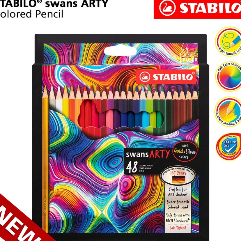 

Terlaris Pensil Warna Stabilo Swans Arty