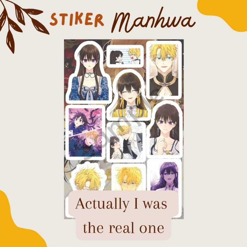 

Sticker Manhwa Actually I was the real one A6 Waterproof Keira Parvis Erez Shore Joseph Argos Stiker Anti Air Manhua Manga Anime Korea