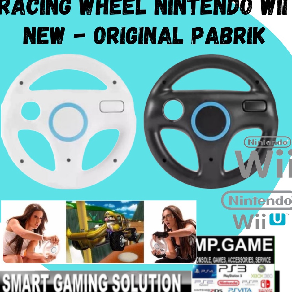 Racing Wheel Nintendo Wii Steering Stir Wiimote Remote Nintendo Wii Mario Kart Original Pabrik