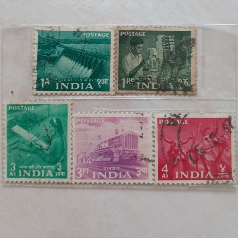 

Perangko India Five Year Plan 1955-1957 Tahun 1955-1957 set 5pcs