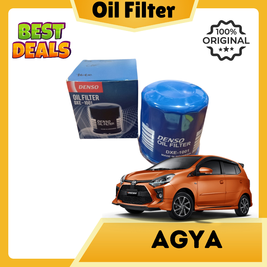 Saringan Oil Filter Oli Mobil Agya Original Denso