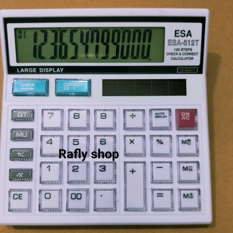 

Sentuhan Personal kalkulator 12 digit esa 512T