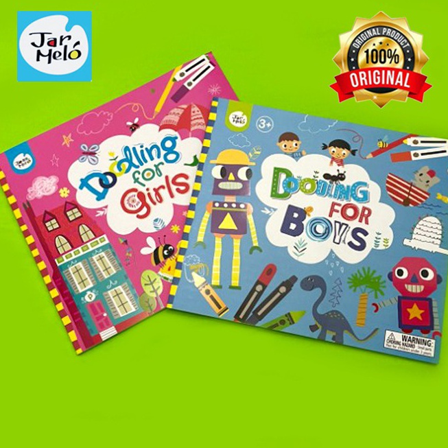 

Kreatif Joan Miro Doodling Books for GirlsBoys buku mewarnai impor doodle books
