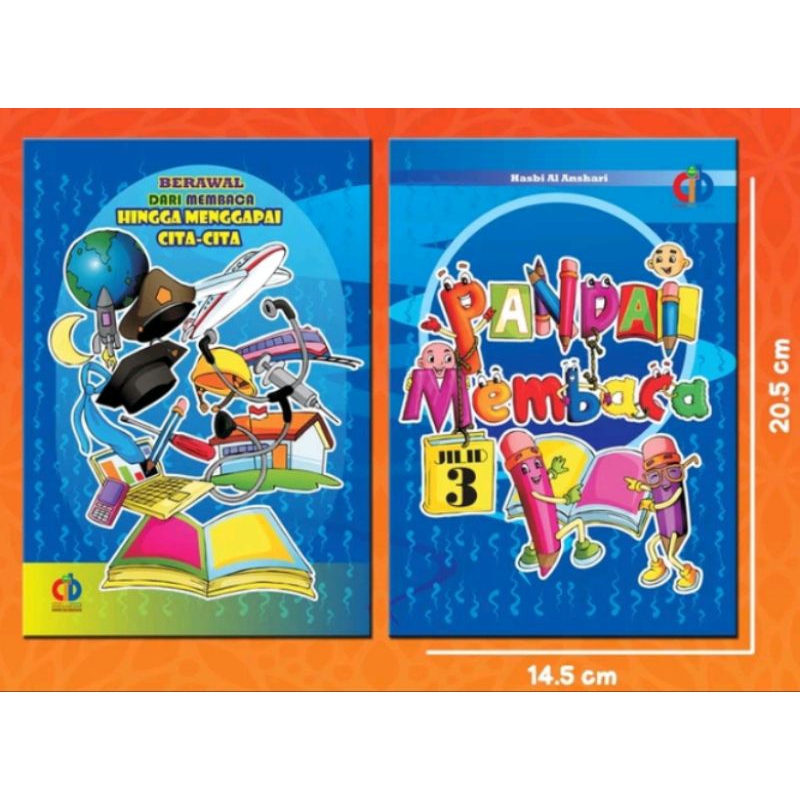 Buku Pandai Baca 1,2,3 / Buku bacaan anak paud, TK, SD perjilid