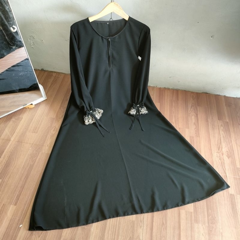 Abaya Silla by Alfalah Temboro (gamis polos basic)-3