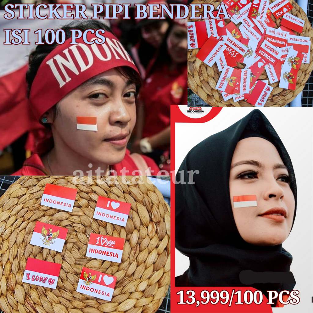 

Stiker Bendera Pipi / Stiker Pipi Bendera 100 Pcs / Stiker Tempel Pipi / Stiker Bendera Merah Putih