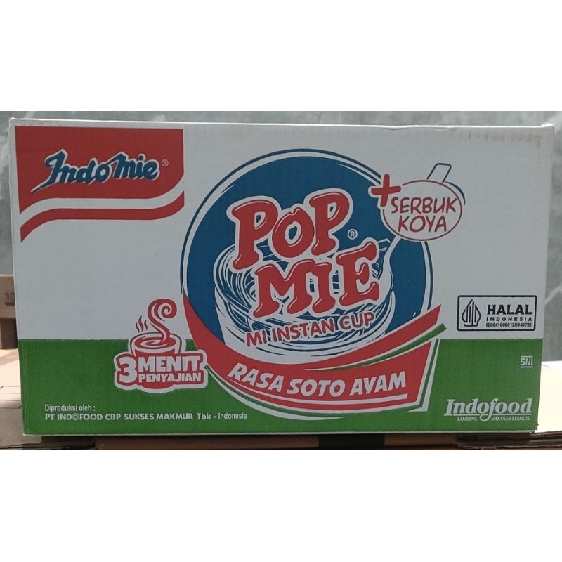 

pop mie soto ayam @75gr 1dus isi 24pcs ED 15 Des 25