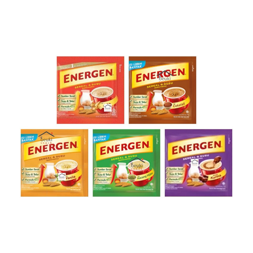

5PCS Energen Minum Makanan Bergizi untuk Sarapan Berbagai Varian Pilih Rasa