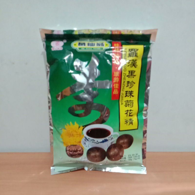 

Lo Han Kuo Zhen Zhu Beverage Meredakan demam (minuman dari Buah Lo Han Kuo) 150 gr (15grX10)