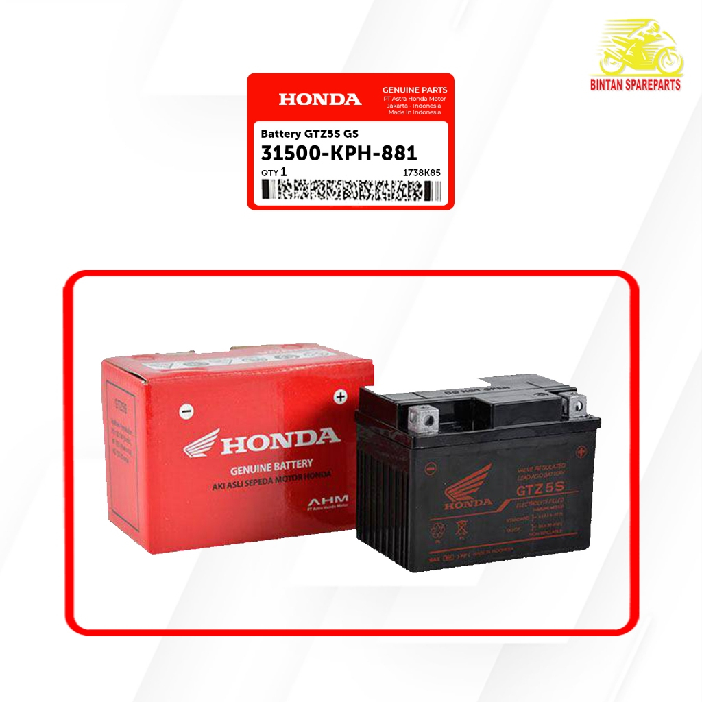 Aki Kering Battery GTZ5S GS 31500 KPH 881
