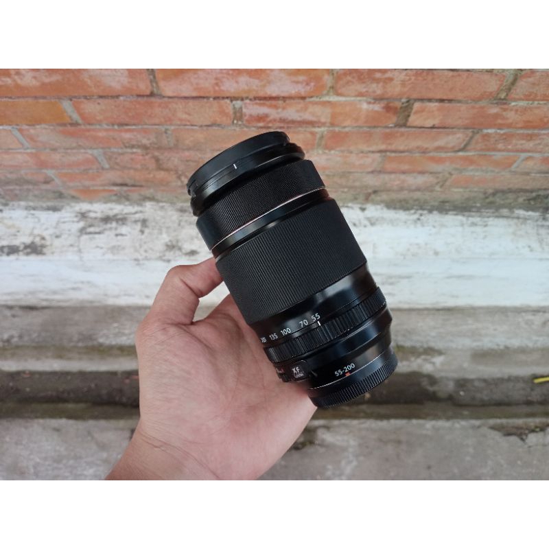 Lensa Tele Fujifilm 55-200mm XF OIS Mulus Normal
