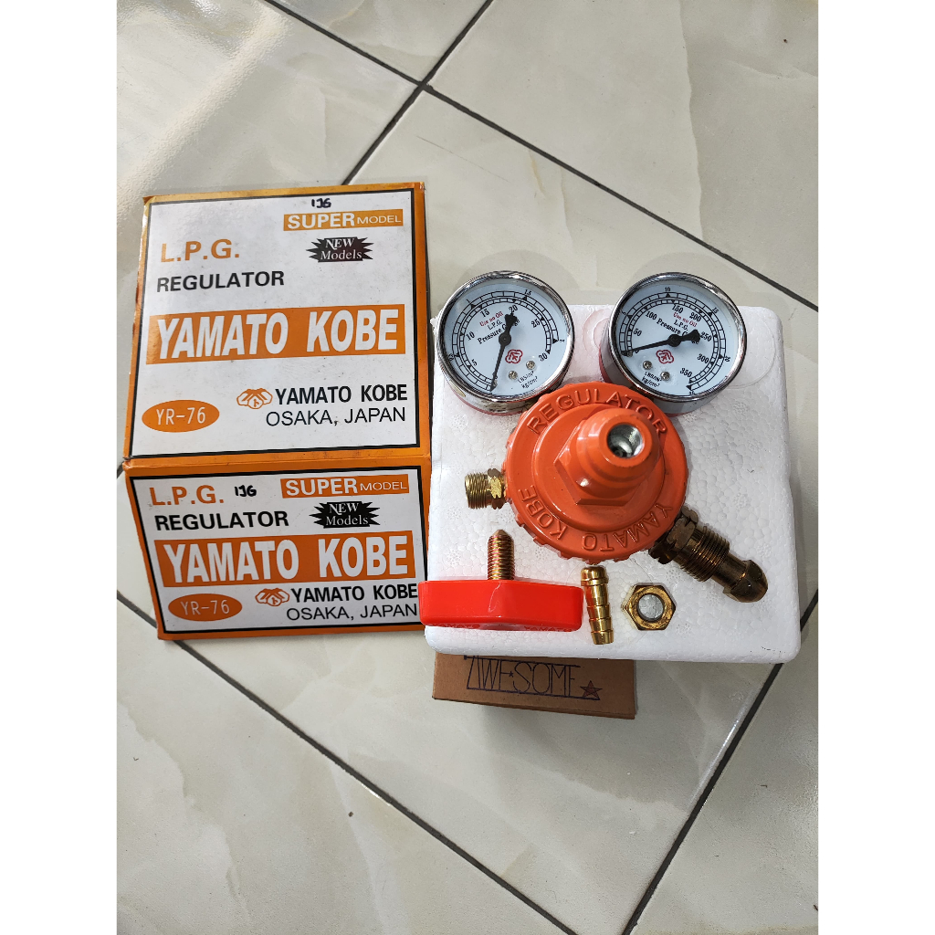 Regulator Acetylene untuk Tabung Las Asetilin YAMATO KOBE, las karbit