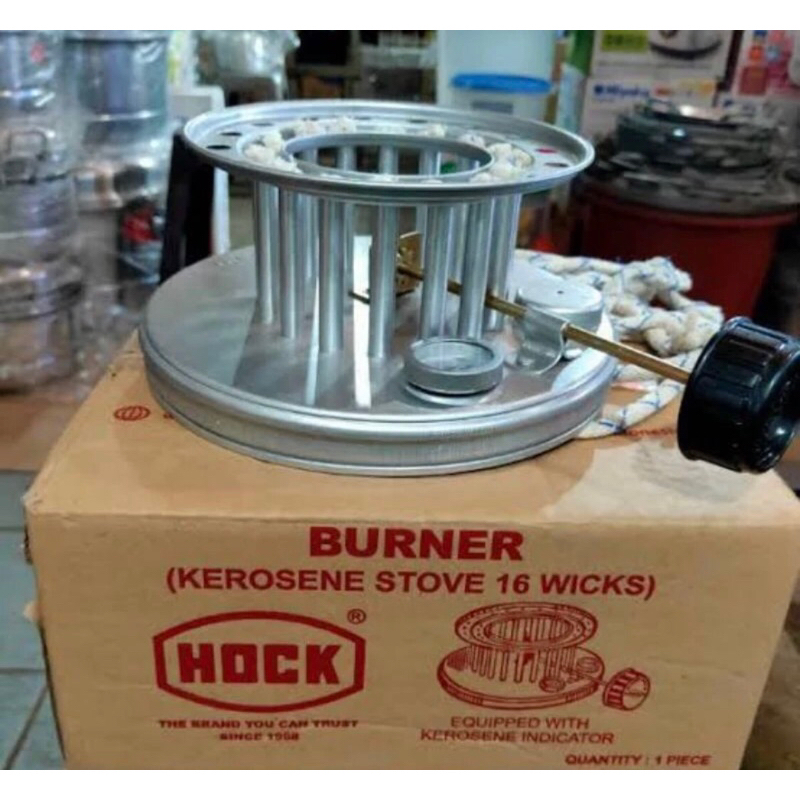 Kepala hock / kepala kompor HOCK + sumbu / kepala kompor minyak tanah aluminium sumbu 10/16/22/30 OR