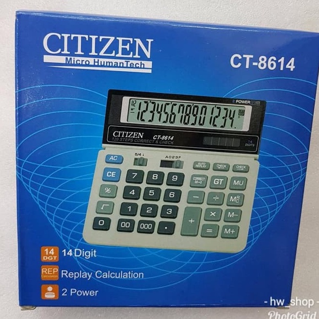 

Kalkulator Citizen Ct 8614 Kalkulator Citizen 14 Digit Calculator CT8614