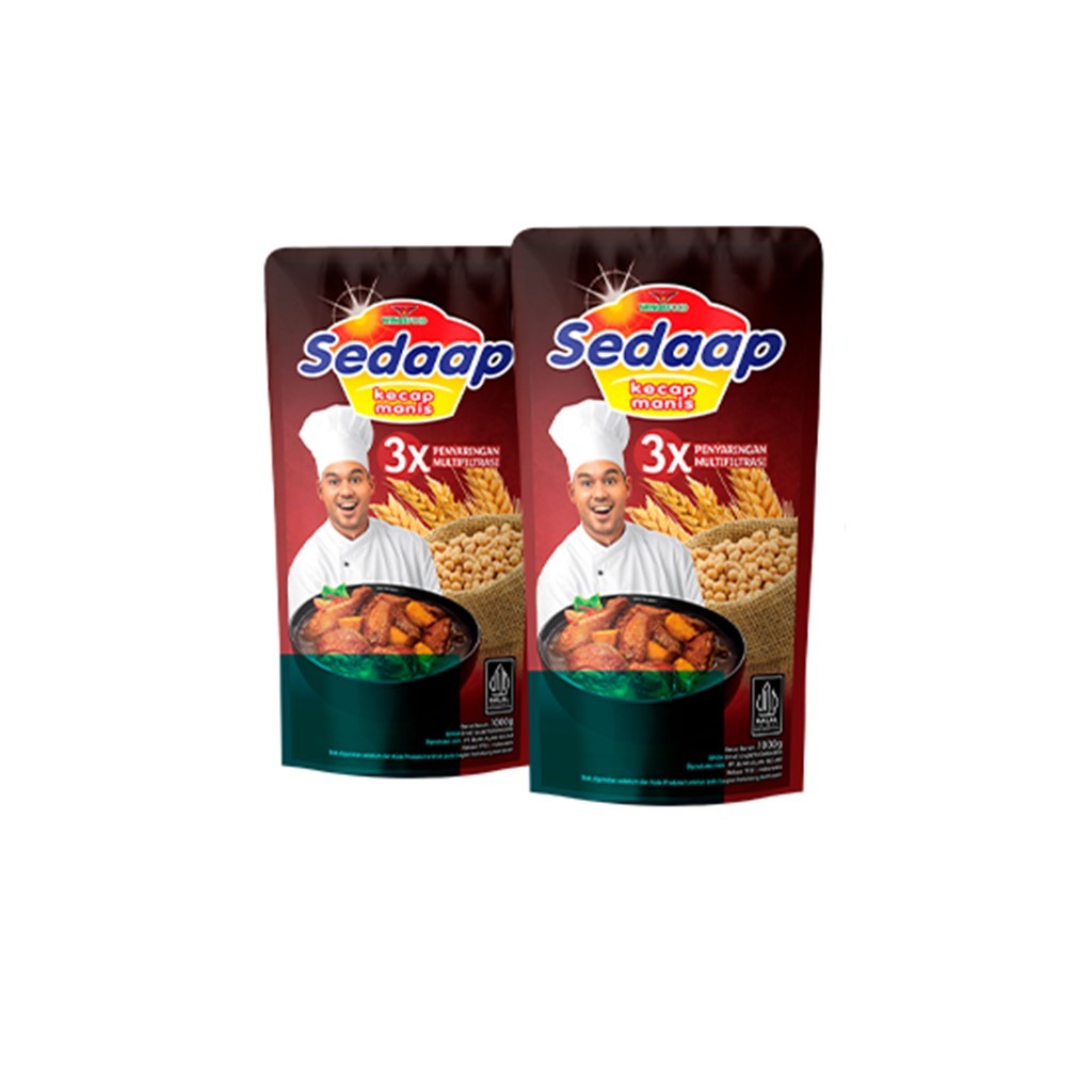 Sedaap Kecap Manis Pouch 1000 gr / 720ml x2 - Gambar 4