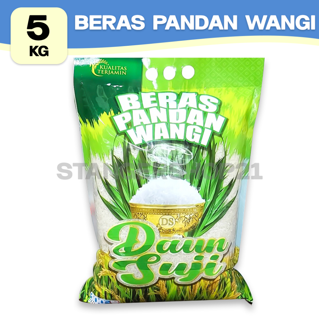 

Beras Pandan Wangi Daun Suji 5L Mutu Terjamin