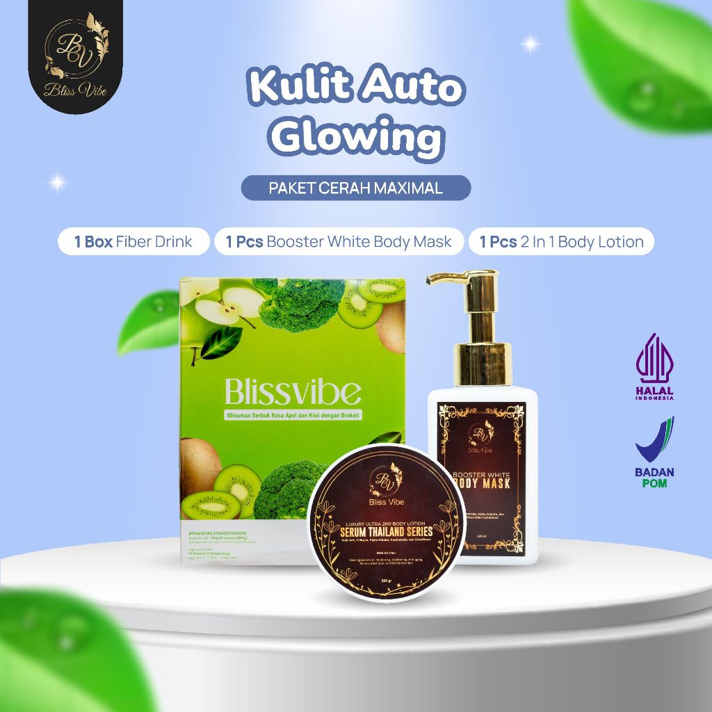Paket Glowing Skinker Wajah Glowing BPOM 1 Paket Anti Aging Serum Wajah Pemutih Brightening Niacinam