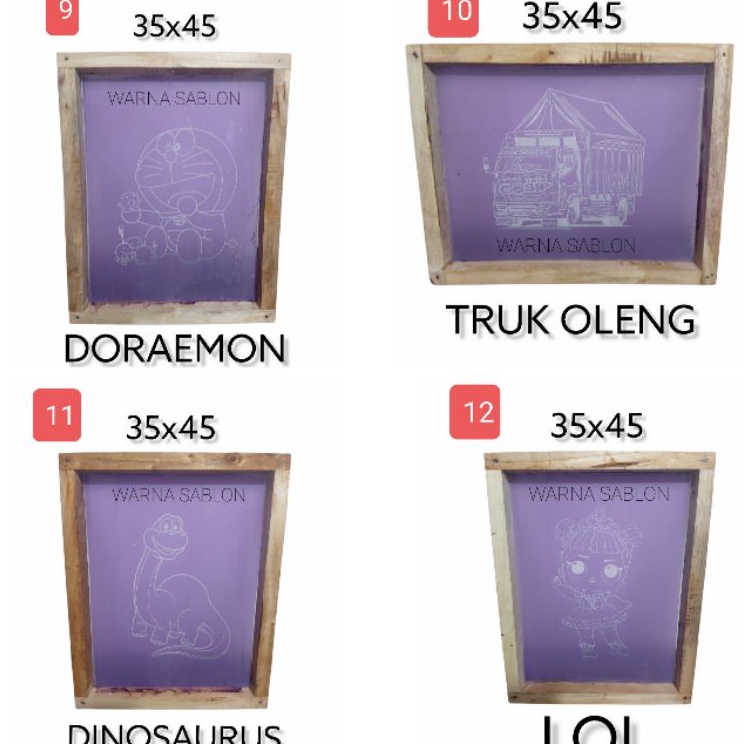 

Limitless Screen Cetakan sablon sterofoam siap pakai 35 x 45