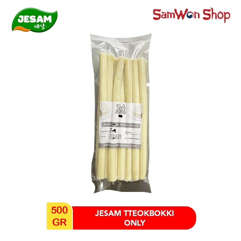 

JESAM TTEOKBOKKI ONLY FRESHLY MADE 500 GR - KOREAN RICE CAKE TOPOKKI TOKPOKI KUE BERAS KHAS KOREA